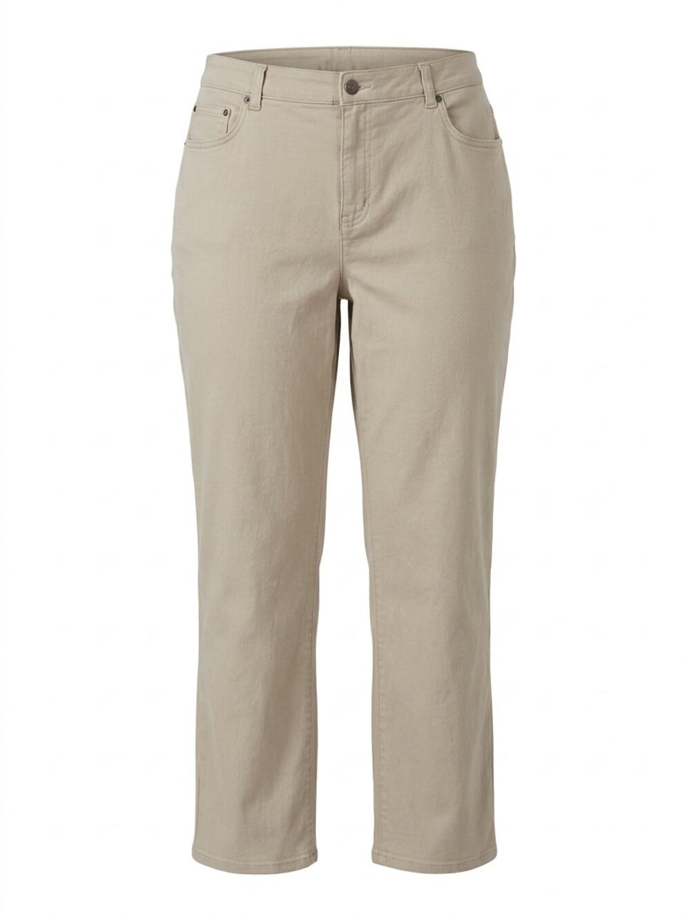 Jones New York Sport Control Beige Stretch Straight Leg Pants Women Size 18
